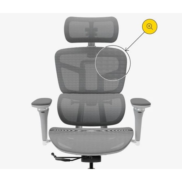 Фото - Кресло офисное Mealux S4 Air Grey (HF-S4 M/G)